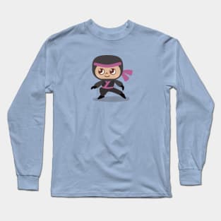 Purple Ninja Long Sleeve T-Shirt